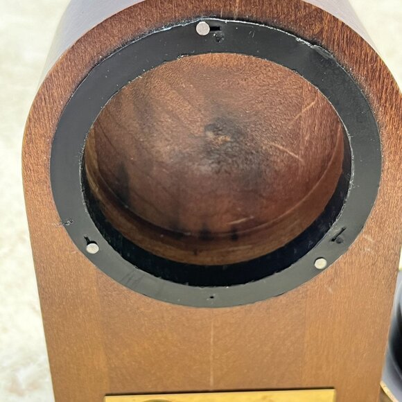 Vintage Benchmark Slanted Desk Clock AT&T Employee Gift 1989 A Powerful Year - Picture 6 of 9